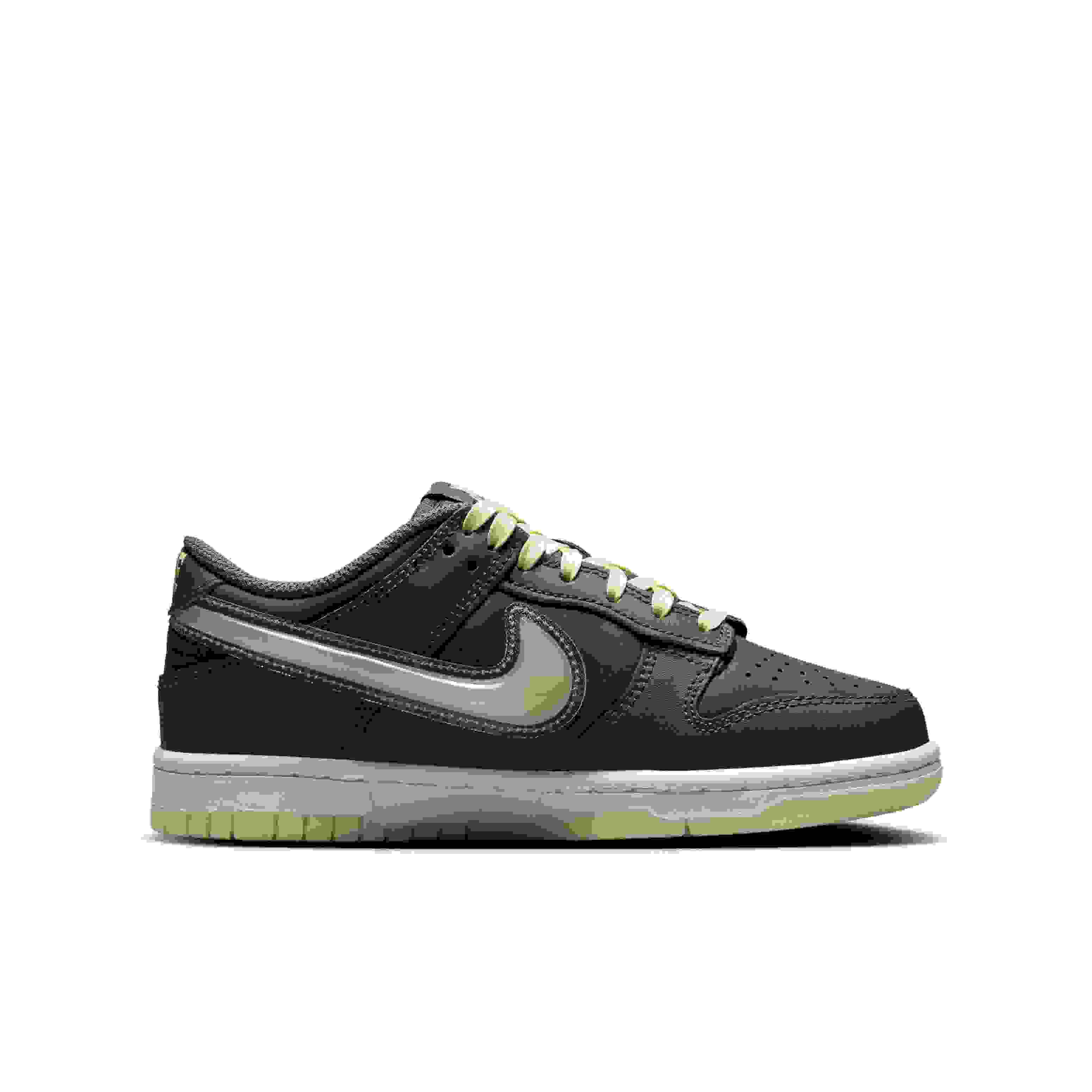 Nike Dunk Low Grade School Boys' "Iron Grey/Lime Ice/White/Cool Grey" Shoe